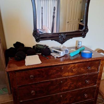 Dresser.  Mirror.