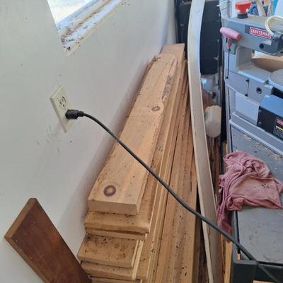 Planed and live edge wood.