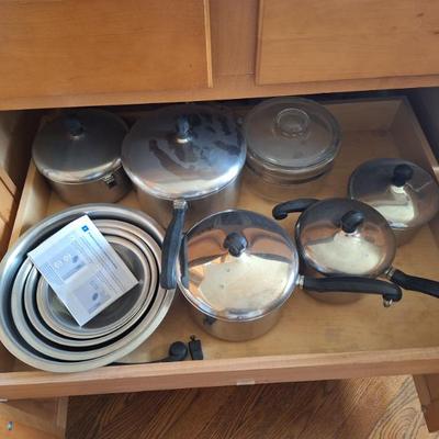 Pots and pans.