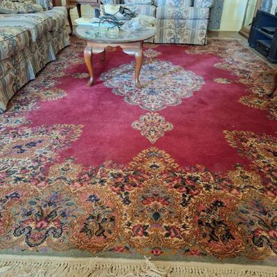 Large Karastan loomed rug.