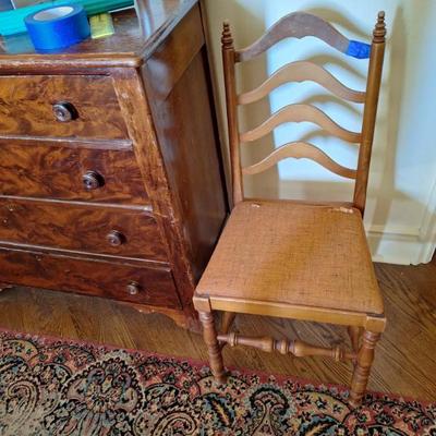 Wood chair.