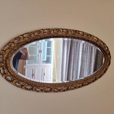 Ornate mirror.