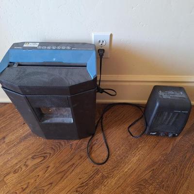 Shredder.  Space heater.
