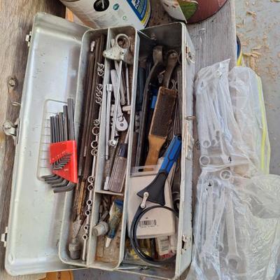 Misc. tools.  Tool box.