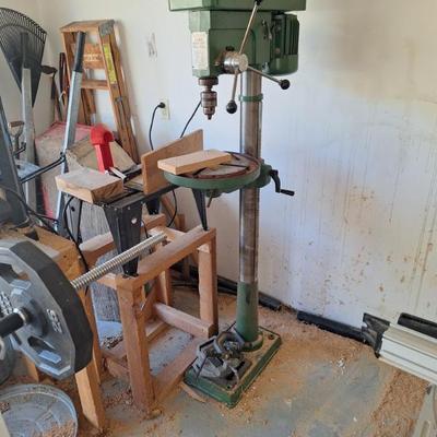 Drill press.