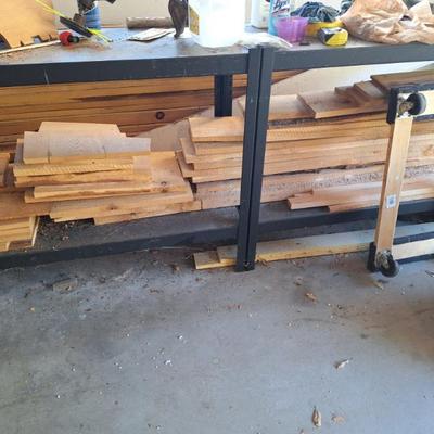Planed and live edge wood.