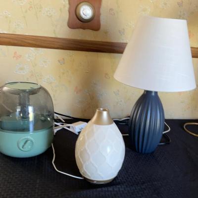 Humidifier, Table Lamp + Essential Oil Diffuser