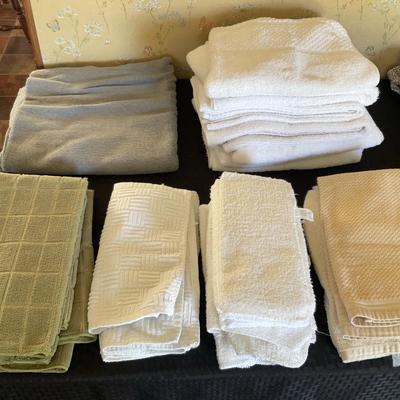 Bath Towels, Hand Towels + Dishrags 