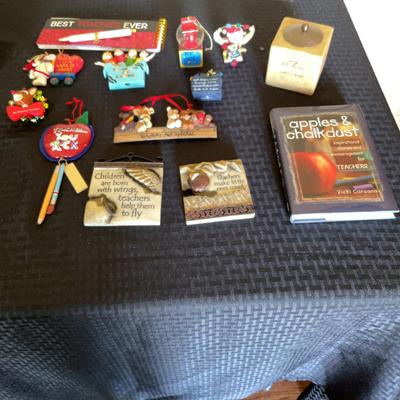 Teacher Knick Knacks + Blanket