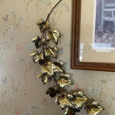 Brass Home Decor + Framed Portrait