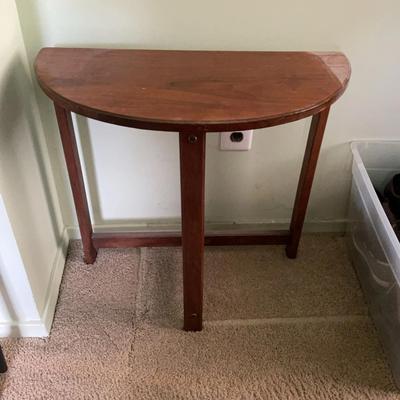 Half Moon Wooden Endtable  