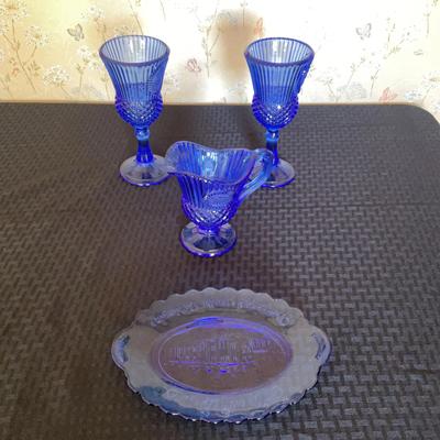 Blue Glassware