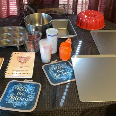 Baking Pans, Cookbooks, Measuring Cups, etc.