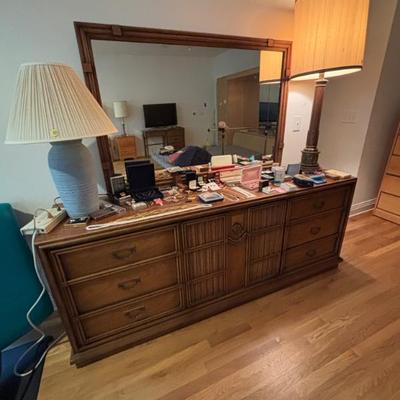 Dresser and mirror 