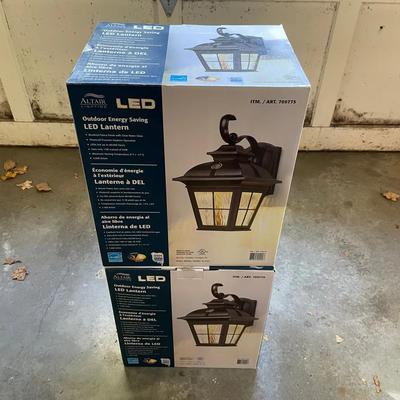 Two New Boxes Of LED Large Lantern Light Fixtures
