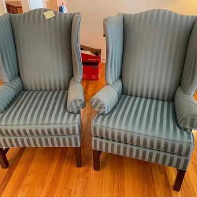 Pair Of Harden Galleries Wingback Chairs