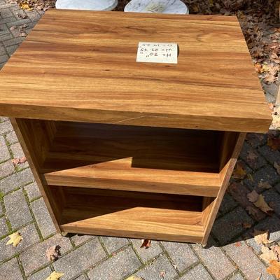 Rolling Faux Wood Shelf