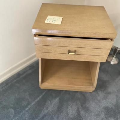 Vintage 1950s 1960s Mid Century Modern Blonde Night Stand