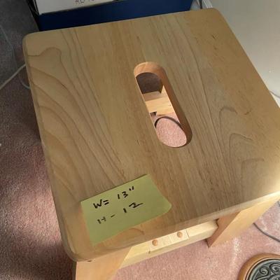 Small Wooden Square Step Stool