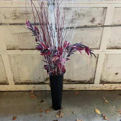 Large Metal Floor Vase