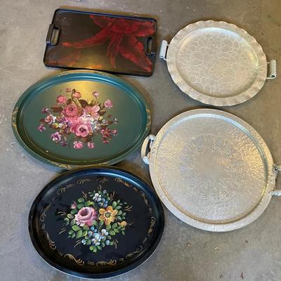 Lot Of Metal Trays