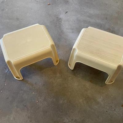 Two Plastic Step Stools