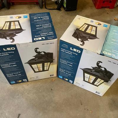 Two Boxes Brand New Outdoor LED Lantern Large Light Fixtures