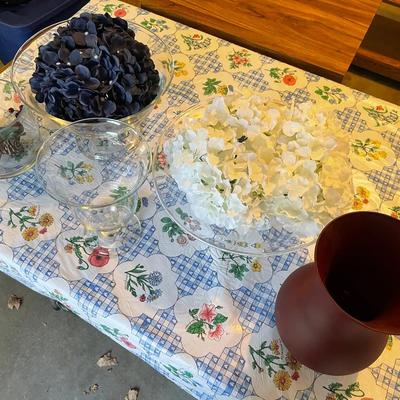 Lot Of Glass Bowls And Vases