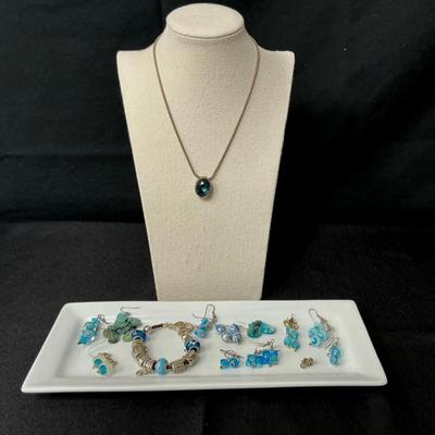 Earrings, Bracelet And necklace