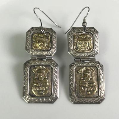 Peruvian 18k + 925 Earrings