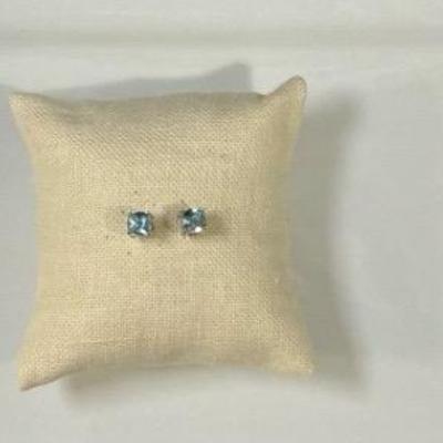 925 Sterling Silver Earring Setting With Colored Stones