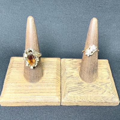 18K HGE Rings With Stones