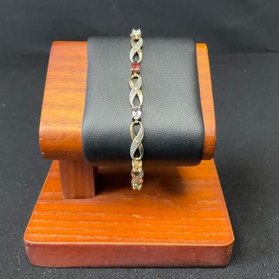 Sterling Silver Gemstone Bracelet 