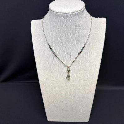 Sterling Silver Bell Necklace 