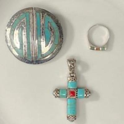 Sterling Silver And Stone Jewelry Bundle