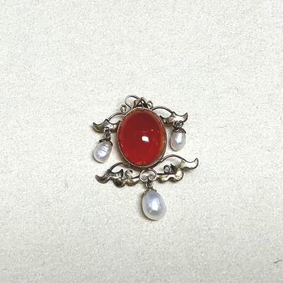 Sterling Silver Pendant With Stone