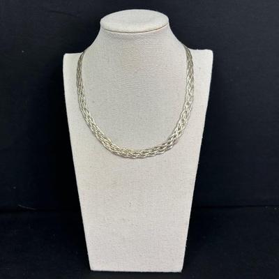 Italian Braided 925 Necklace 