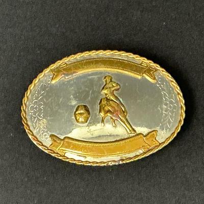 Vintage Barrel Racing Belt Buckle