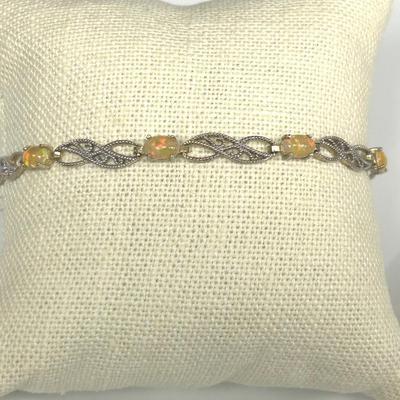 Sterling + Opal Vintage Bracelet 