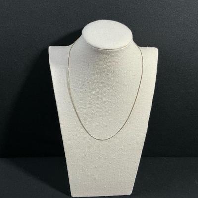 925 Silver Necklace Plated With Gold 