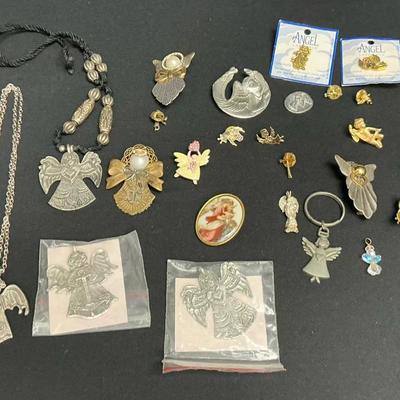 Angel Necklaces, Keychains, Lapel Pins And Brooches 
