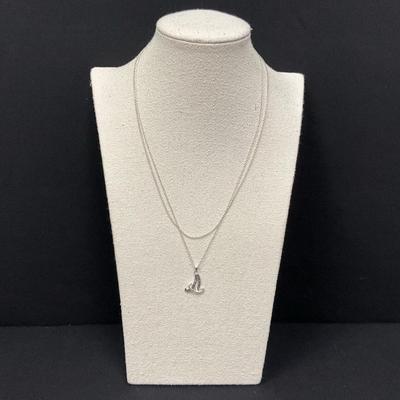 Sterling Silver Chains And Pendant 