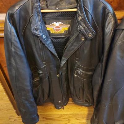 Sale Photo Thumbnail #203: vintage leather bomber Harley Davidson jacket 