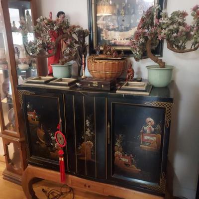 Sale Photo Thumbnail #54: Asian cabinet containing Olpymic duel stereo