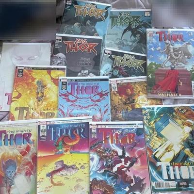 Marvel Comics – Thor Lot (King Thor Complete Mini-Series + Mighty Thor Issues, Death of the Mighty T
