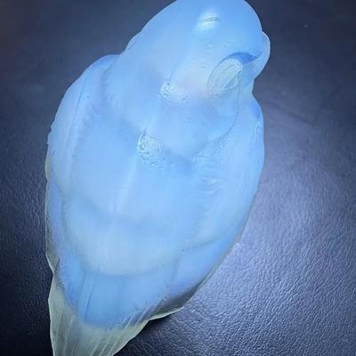 Sabino France Opalescent Glass Bird Figurine – Signed