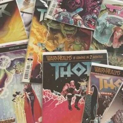 Thor Comic Book Lot – Marvel, Jason Aaron Run & War of the Realms Tie-Ins (Bagged & Boarded)