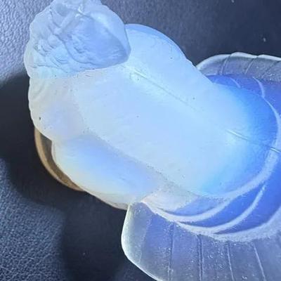 Sabino France Opalescent Glass Turkey Figurine – Signed