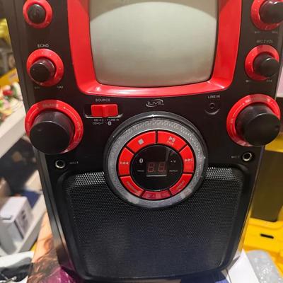 iLive Bluetooth Karaoke Party Machine with Monitor & LED Lights (Model IKB484B)