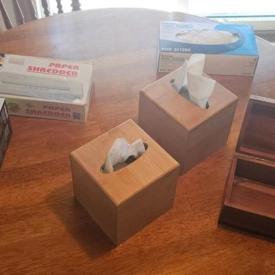 Household & Office Items on Top of Table